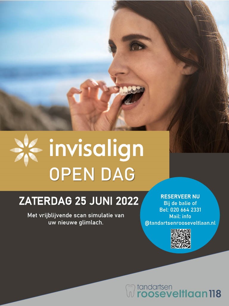 Invisalign Amsterdam: kom naar de open dag op 25 juni in Amsterdam-Zuid!